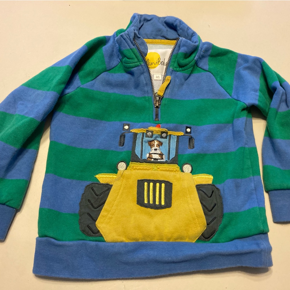 Mini Boden puppy appliqué sweatshirt 3-4y